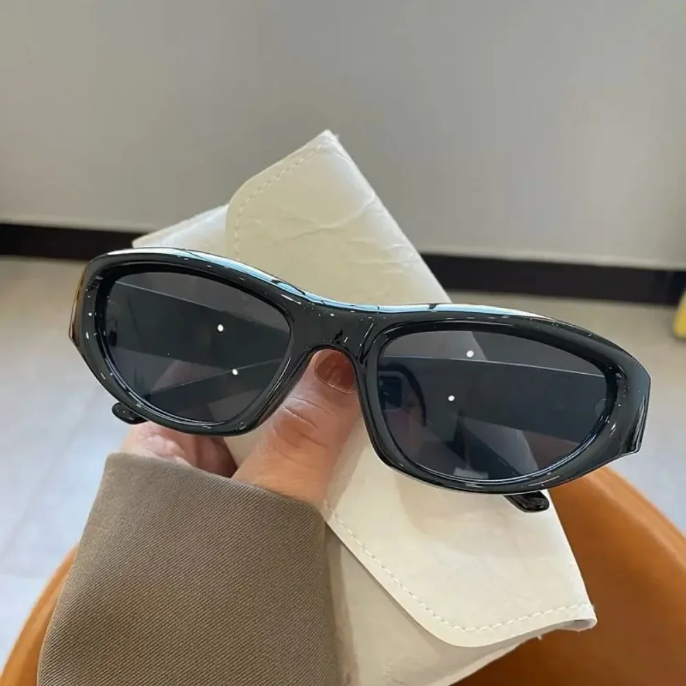 New Y2K Sports Punk Sunglasses Women Brand Designer Oval Goggle Men Luxury Sun Glasses UV400 Colorful Mirror Fashion  선글라스