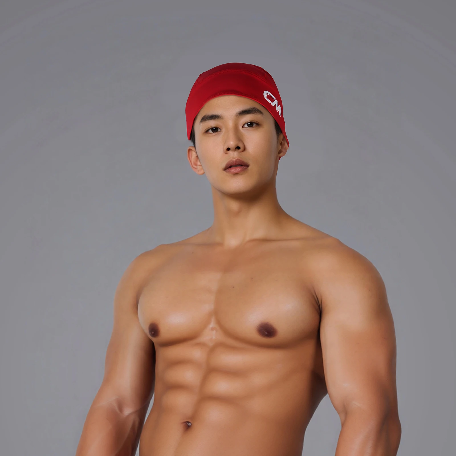 Schwimmkappe Piratenhut mit langem Schwanz für Herren und Damen, Unisex-Badekappe, Outdoor-Sport, hochelastische Mütze, einfarbig – Detail 7