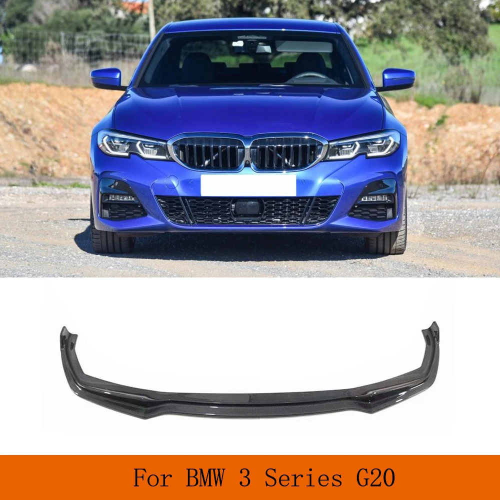 

Carbon Fiber Front Bumper Car Body Kits Lip Spoiler for BMW 3 Series G20 M340i330i M Sport 2019-2022 Front Lip Splitters Guard