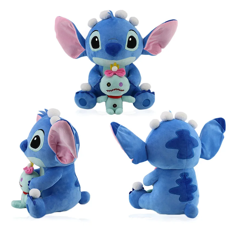2023 Limited Cartoon Lilo & Stitch Edition Stitch Rose Doll Plush Toy Kawaii Comfort Doll Birthday Gift For Girls Genuine Disn