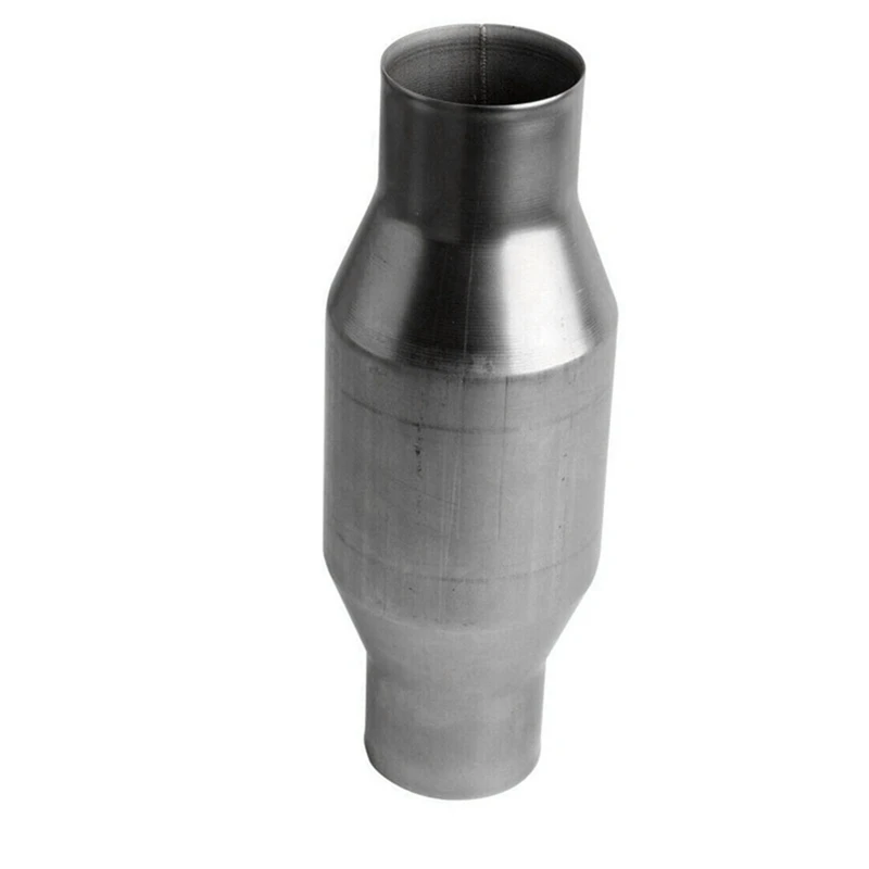 2Pcs 2.5Inch Spun Universal Catalytic Converter High Flow Stainless Steel 425250 Exhaust Catalytic Converter
