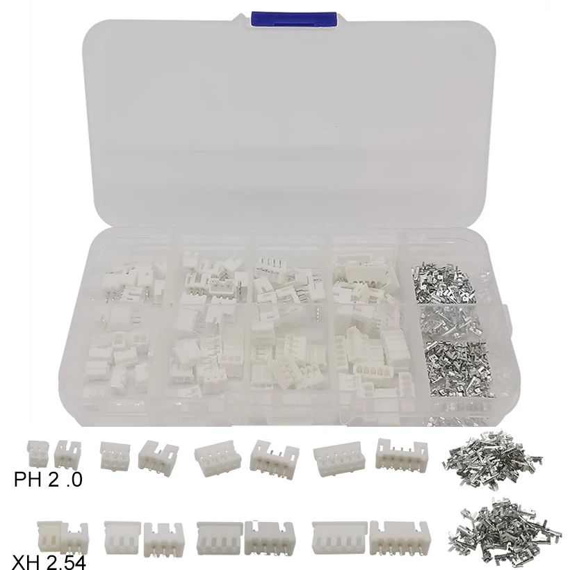 

230Pcs/Sets PH 2.0 XH 2.54 2P 3P 4P 5 Pin Terminals Male Female Housing JST Wire Connector Adaptor PH2.0mm XH2.54mm Kits