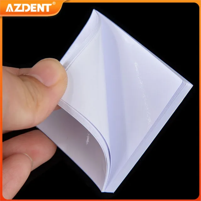 2x2‘’ 50 Sheets Dental Mixing Pad AZDENT Thickening White Cementing Paper Laboratory Cement Powder Mixing Paper Consumables