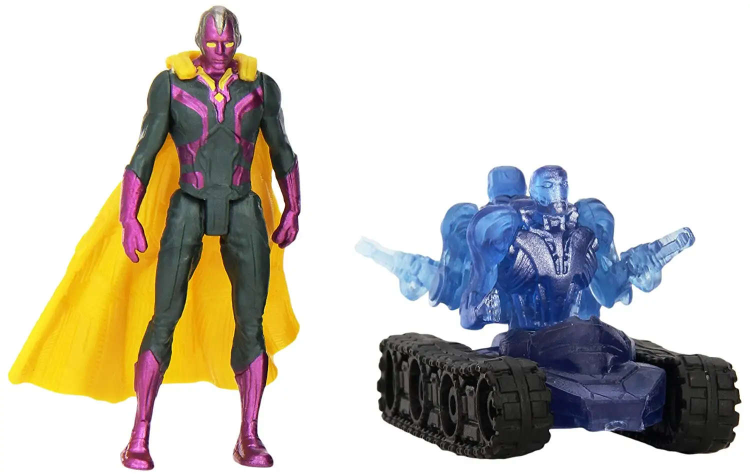 Figura de acción Original de los Vengadores de Marvel, modelo  coleccionable, juguetes sueltos para niños, Age of Ultron Vision vs Sub  Ultron - AliExpress