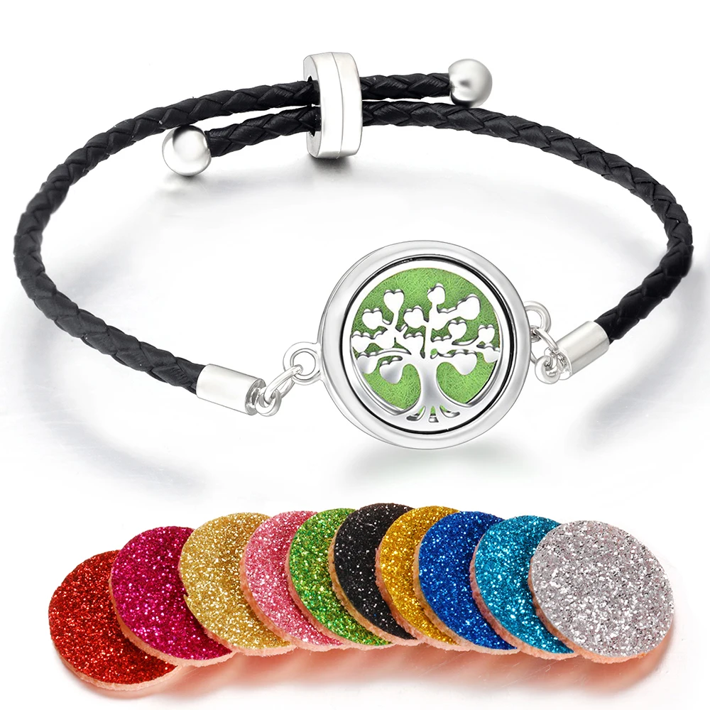 Bracciale Albero Della Vita Donna – Diffusore Aromaterapia In Acciaio Inox Con 10 Pastiglie, Regolabile, Regalo Idea - 5