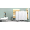 153055-10 Beamatic Privacy Screen with Vinyl Panels, White, 5 Section 3