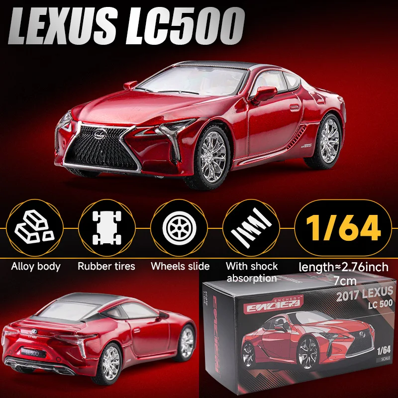 1/64 Lexus LC500 Super Sport Toy Car Miniature Model 1:64