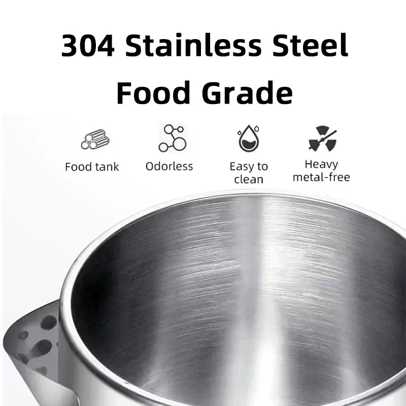 2L Electric Kettle,110V1000W,220V1500-1700W,Quickly Boiling Water,Automatic Power-Off,Double Scalding Protection,Food Grade 304 5