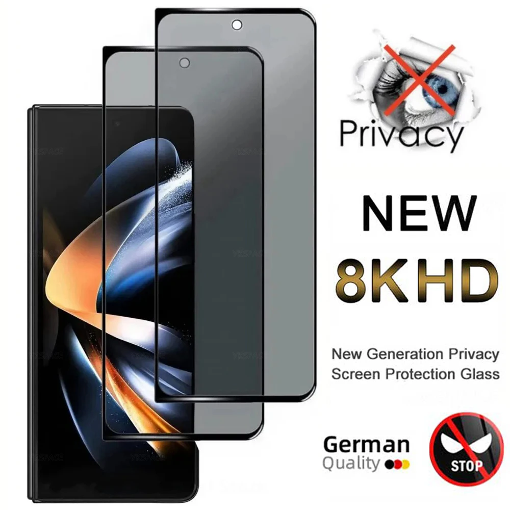 Dual Pack Anti-Spy Privacy Tempered Glass External Screen Protector