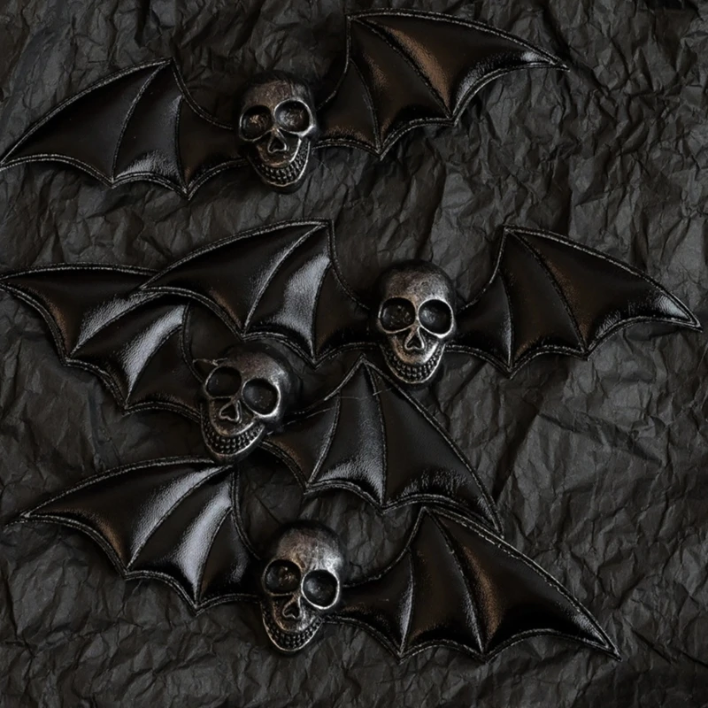 Bat Wing Hair Clip Large Black Hairpins Cool Skull Hair Barrettes