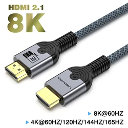 Ultra High - Definition 8K HDMI Cable with Dynamic HDR, High Speed 48Gbps (3m/5m) - 3m (HDMI2.1 8K60HZ)