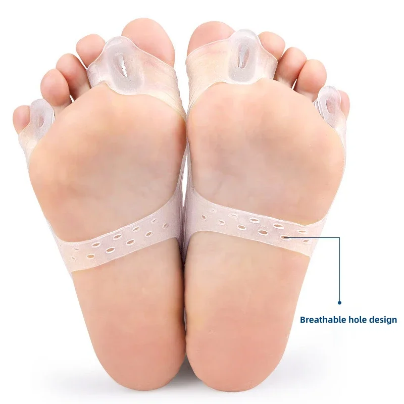 Toe Separators Toe Spreader Finger Toe Separator 1 Pair Thumb Eversion Tension Band Gel Training Exerciser Strap