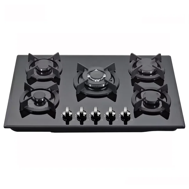 Built-in Tabletop Gas Cooktop, 1 Electric Oven with 4 Burners, Multi-head Home Gas Cooktop, Home Kitchen 2