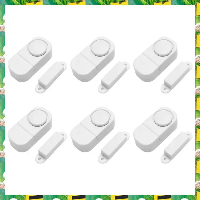 3C Electron 6Sets/Pack Wireless Anti Theft Apartment Burglar Alert Door Alarm Window For Home Security DIY Magnetic Sensor,6Sets 3