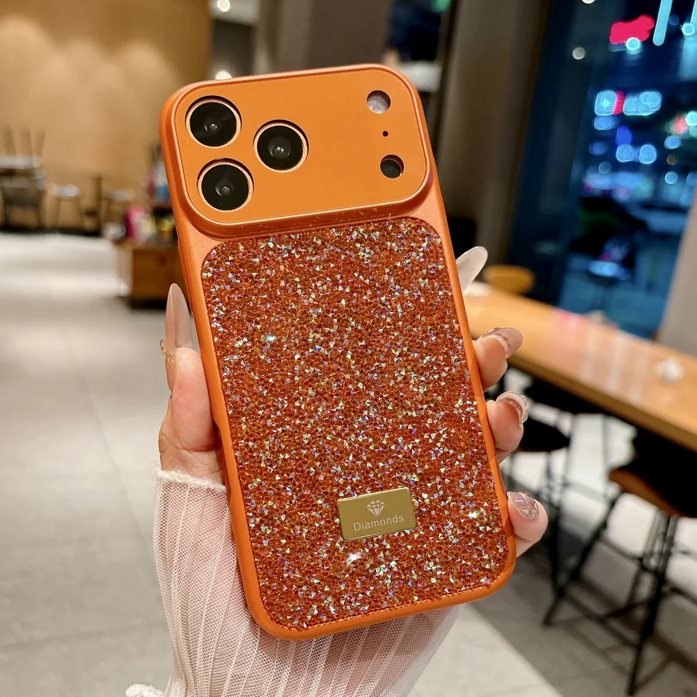 Luxury Bling Diamond Rhinestone Phone Case with Full Camera Protection