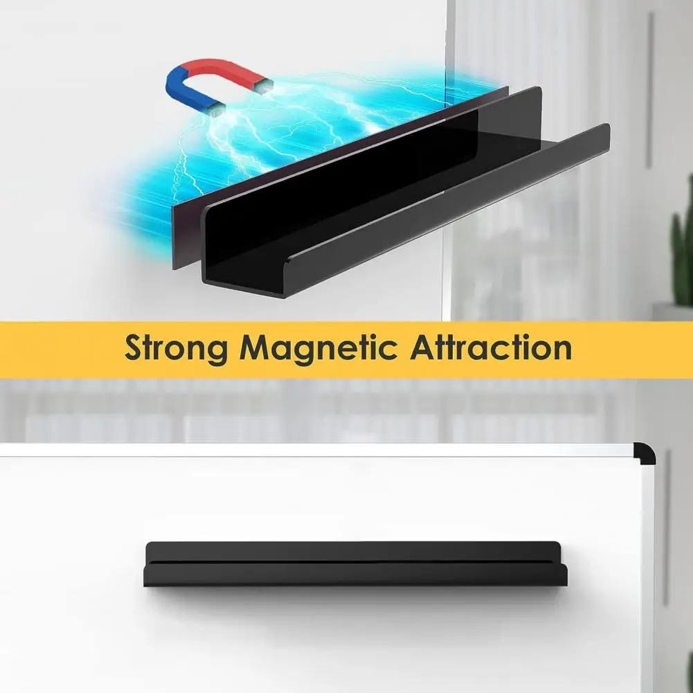 Magnetic Pen Holder Thickened Acrylic Bookshelf Organize Office with A Magnetic Bookshelf Pen Holder Stay Tidy Efficient