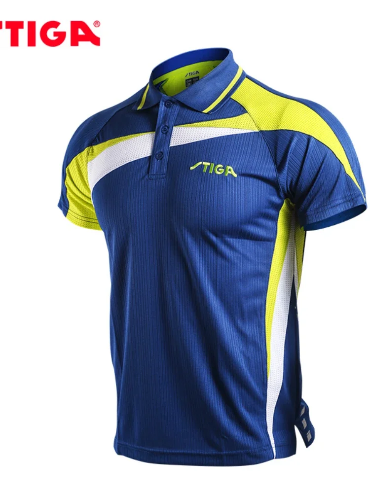 Sport T Shirt Badminton Table Tennis Clothes Set Stiga Men Short Sleeved Shirt