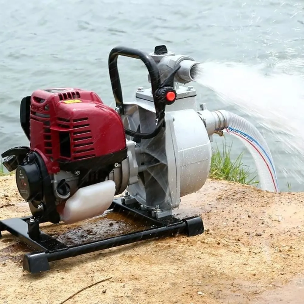 Gasoline Engine Water Pump 4-Stroke Booster Pump Agricultural Irrigation Household High-Pressure Gasoline Self-Priming