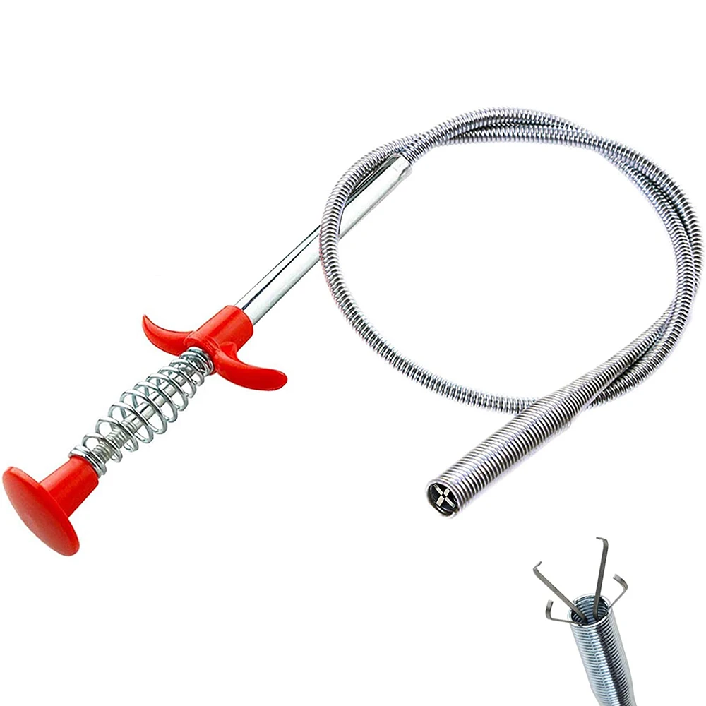 60cm-Flexible-Sewer-Pipe-Unblocker-Snake-Spring-Pipe-Dredging-Tool ...
