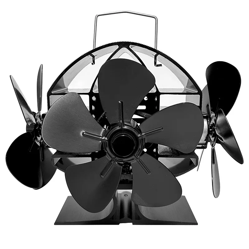 Stove Fan Silent Stove Fan Heat Distribution Powered Fireplace Log Wood Burner Eco-fan Quiet Fireplace Home Winter Warm