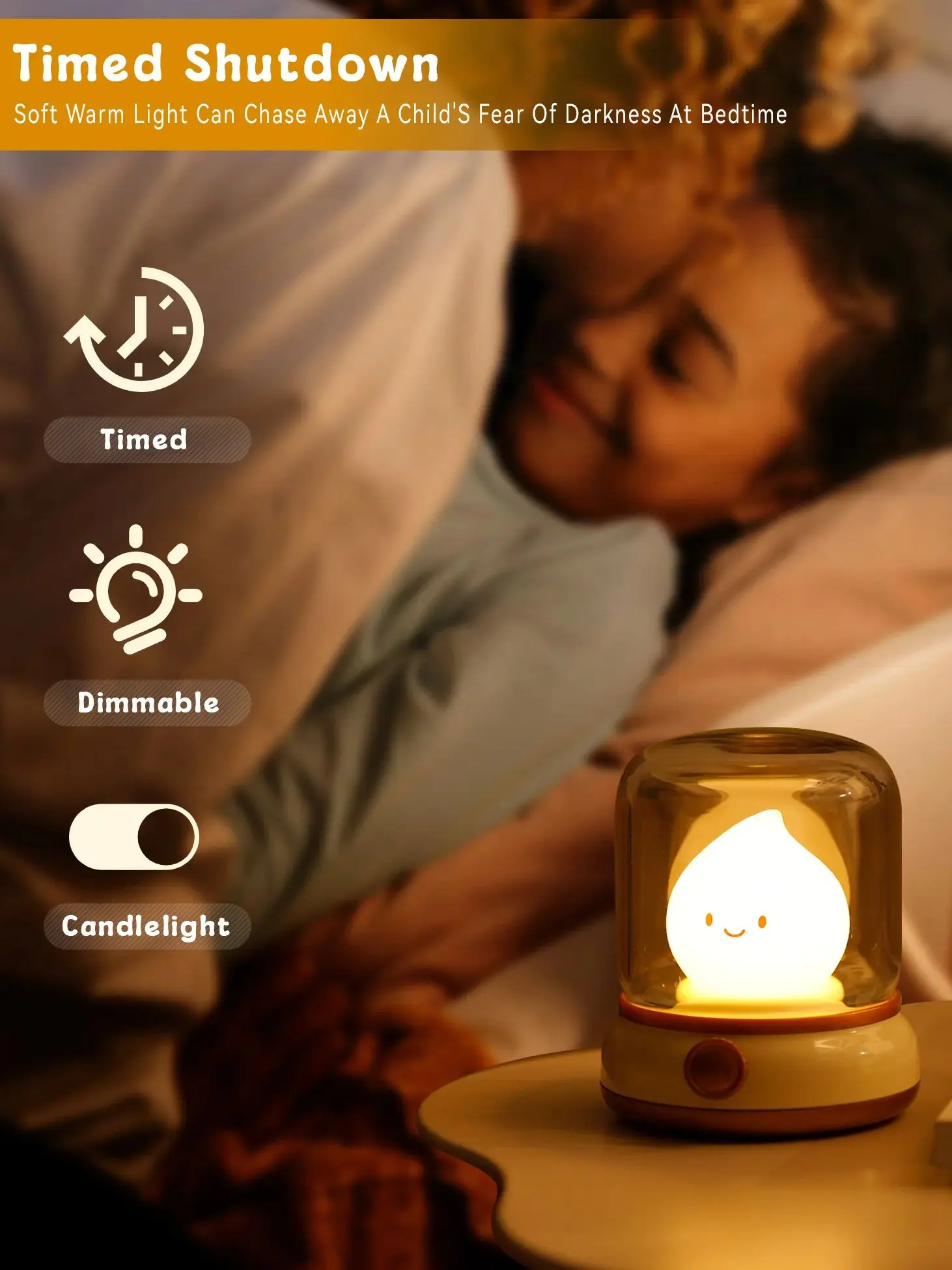 Flameless Candle Night Light 5