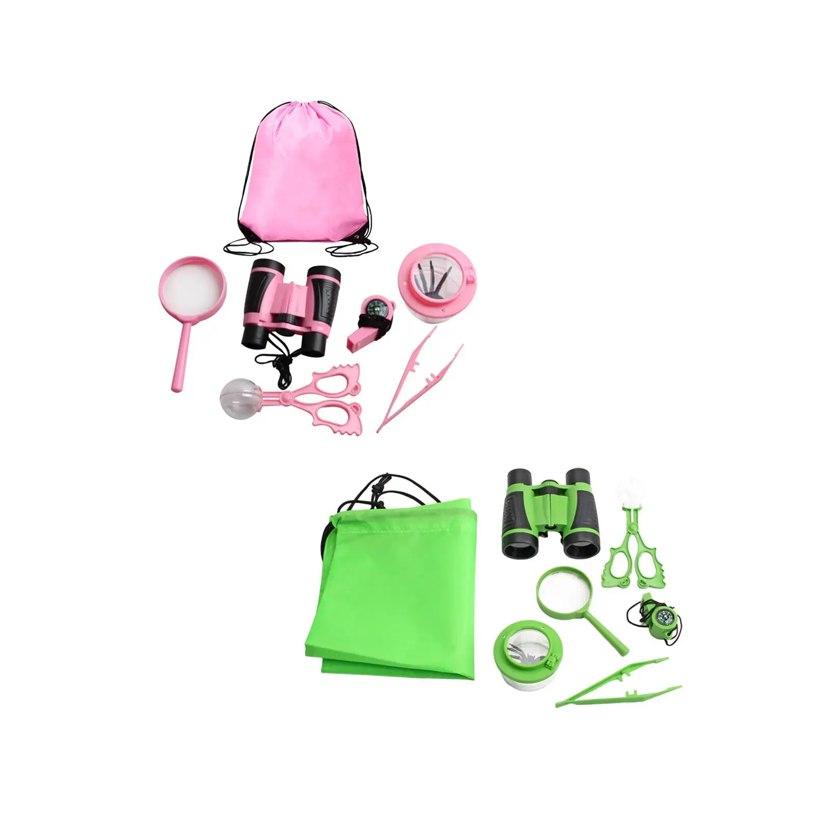 7 Pieces Nature Exploration Kits Backpack for Backyard Kids Camping Gear Hiking Outdoor Activities Ages 3 4 5 6 7 8 Years Old 4
