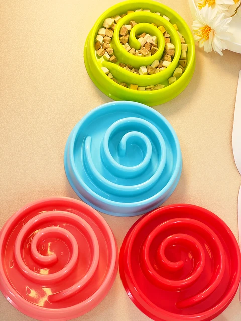 A pet lick slow food bowl spiral design choking bowl dog bowl cat food bowl pet food bowl cat food dog food bowl 3
