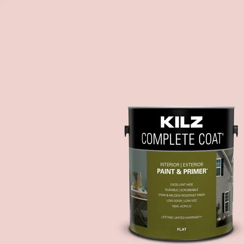 

Coat Paint & Primer, Interior/Exterior, Flat, Sweet Blush, 1 Gallon