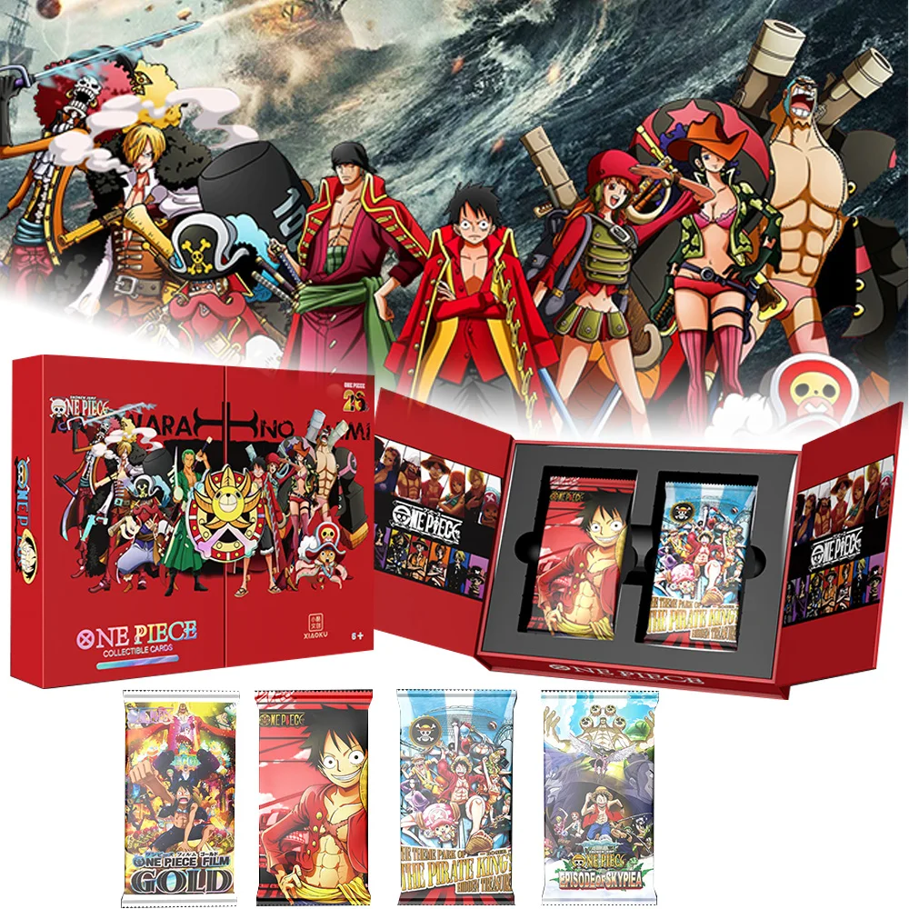 One Piece Cards Booster Box Collection Card Scatola Di Carte In Metallo Lettere Sanji One Piece Anime Paper Cards Anime Collection Cards