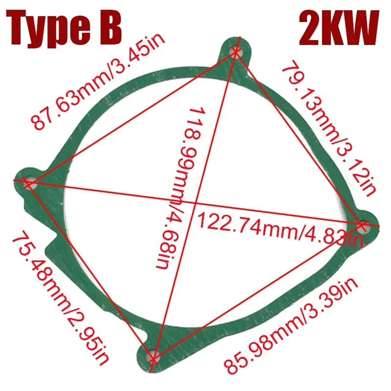 5/20/50X 2KW/5KW Car Truck Air Diesel Heater Blower Fan Motor & Burner Gasket for Chinese Heater Eberspacher Airtronic D2 D4 D4S