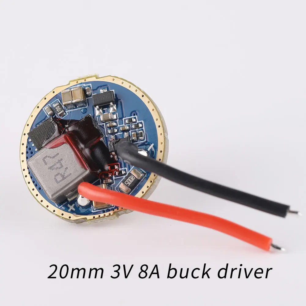 20mm 3V 8A buck driver 12groups for SFT40 KW CULPM1.TG led lamp driver flashlight driver board