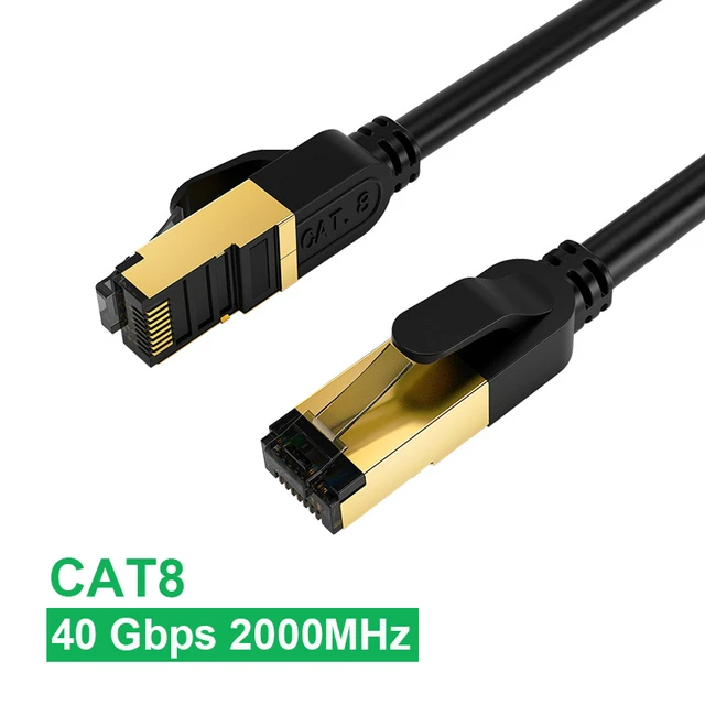 Gaming High Speed Ethernet Cable Cat8 40Gbps 2000MHz Internet Network Cable  Ethernet Cat 8 30m 5m Rj45 20metros 20 m Lan Cord - AliExpress