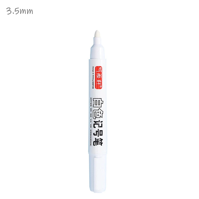 Waterproof Metal White Paint Marker Pen for Fabric Wood Leather