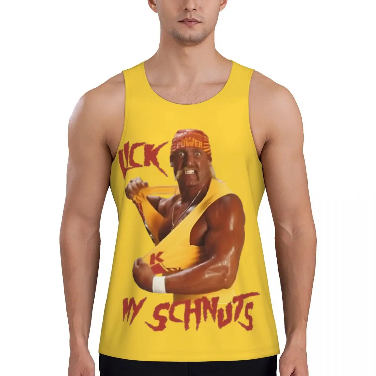 Camiseta Sin Mangas Hulk Hogan Hulkamania – Para Gimnasio, Deporte Y Uso Diario Unisex