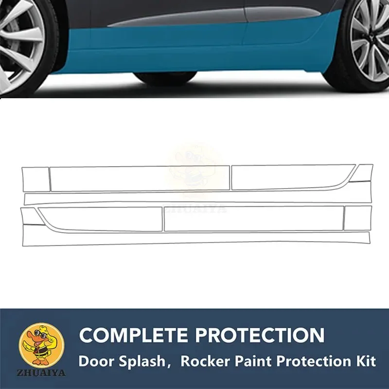 

PreCut Rocker Panels Paint Protection Clear Bra Guard Kit 7.5mil TPU PPF For For AUDI A6 S6 PRESTIGE PREMIUM PLUS 2019-2023