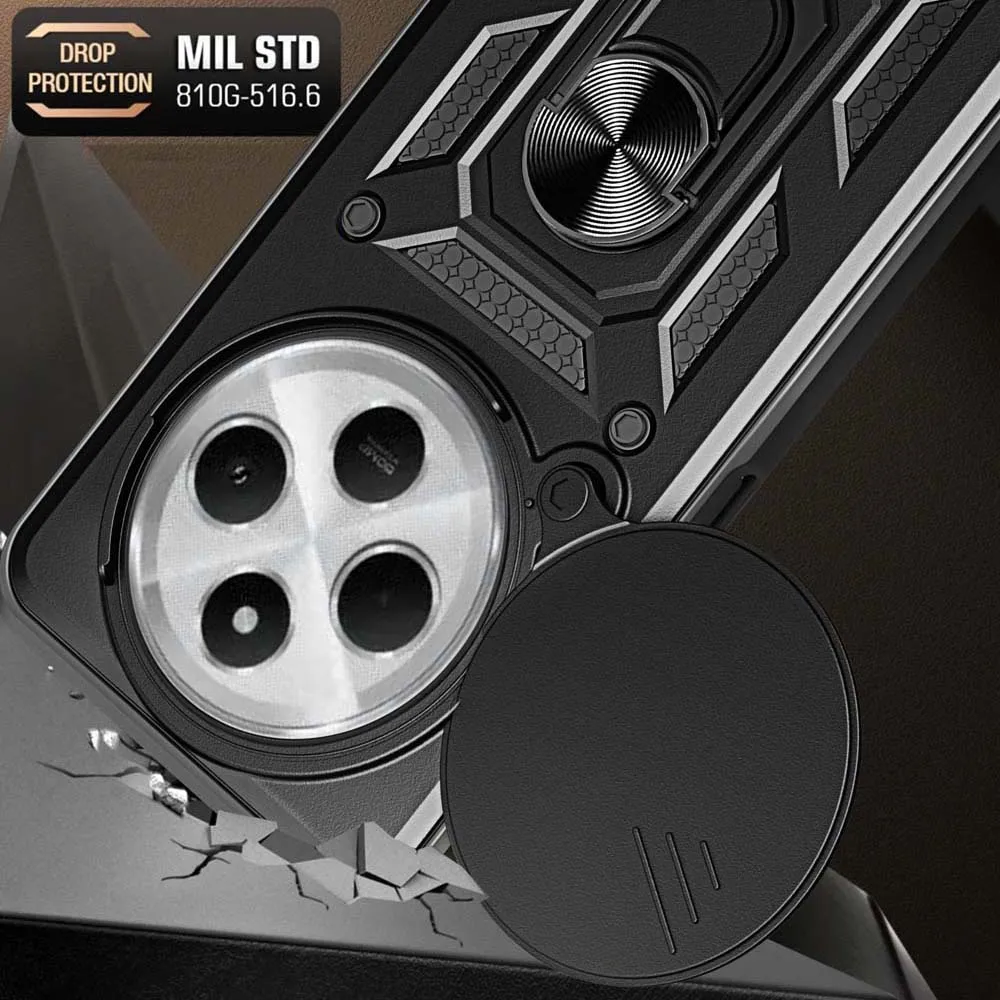 Shockproof Armor Case with Car Holder and Camera Lens Protection