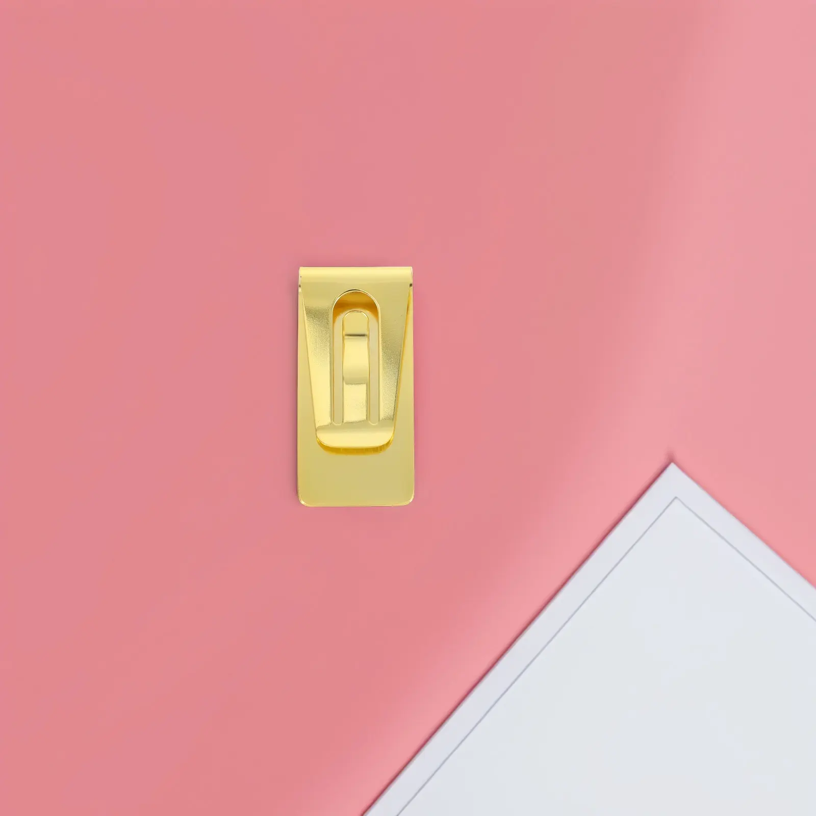 스테인레스 스틸 머니 클립 중공 디자인 다기능 지갑 현금 카드 홀더 사무실 파일 북마크 클립 지폐 정리기
