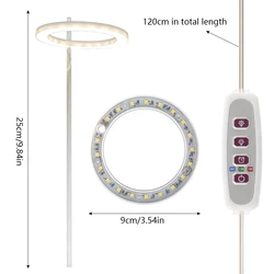 Full Spectrum LED Grow Light with Timer and Dimmable Settings (1set - New)