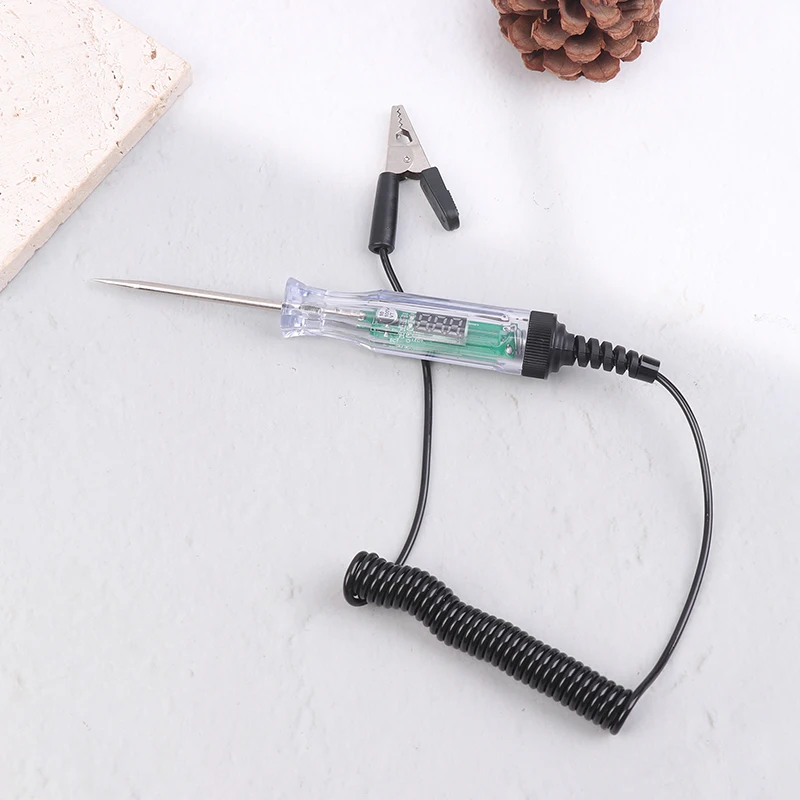 디지털 전압 테스터 펜 3-72V 자동 회로 프로브(LED 포함) - 빠른 배선 테스트, 자동차/트럭의 극성 확인 및 고장점 탐지