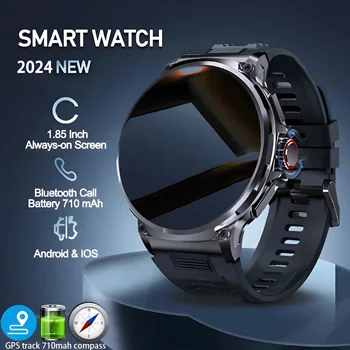 New 710mAh Bluetooth Call Smart Watch Men Sports Fitness Watches  1.85"HD Heart Monitor Waterproof Smartwatch For XIAOMI Android