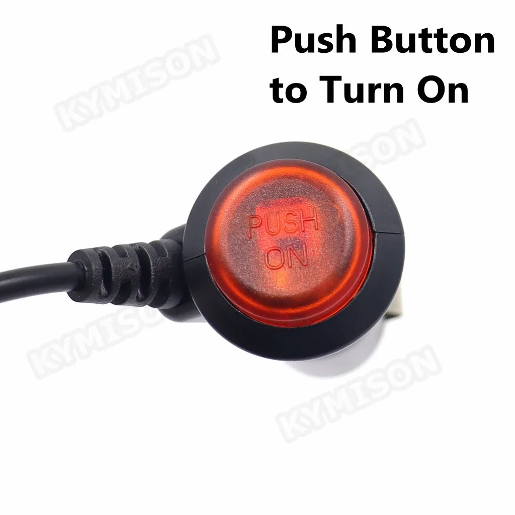 Presa accendisigari maschio da 12 V con fusibile LED rosso adattatore convertitore spina 2 pezzi