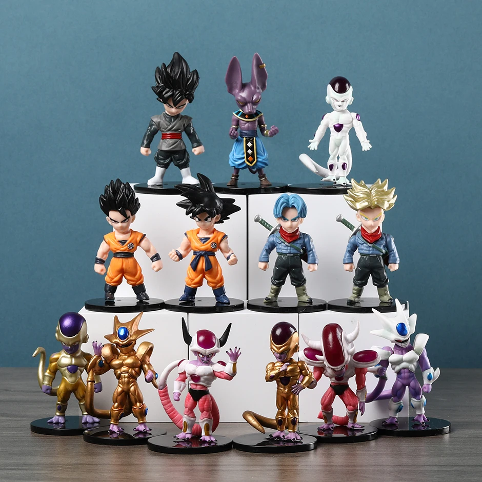 ドラゴンボール-PVCフィギュアセット,おもちゃセット,超サイヤ人