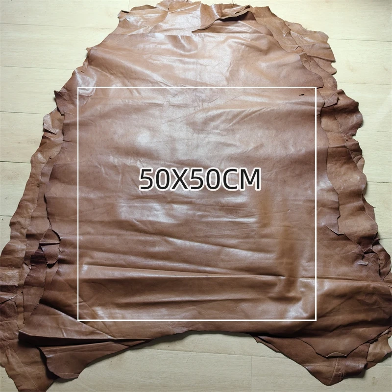 다크 브라운 오일 왁스 양피, 0.6mm, 0.7mm 첫 번째 레이어 가죽 진짜 가죽 원단. 가죽 의류용 수제 DIY, 전체 양가죽