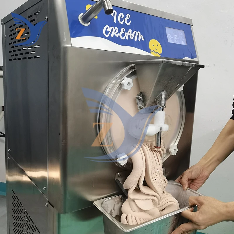 Hard Ice Cream Maker Machine ZY-38-1 Commercial Production Equipment Milk Tea Shop Automatic Bean Ball 60L/H Stall Buffet 5