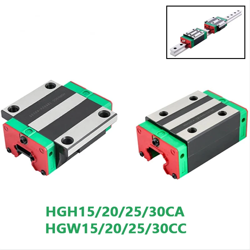 

HGH15CA HGW15CC HGH20CA HGW20CC HGH25CA HGW25CC HGH30CA HGW30CC Linear Slide Block Carriage For HGR15 20 25 30 Linear Guide Rail