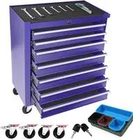 Metal Rolling Tool Box With 5 Layer Drawer Tool Box With Wheels Cart Mechanic Tool Storage Cabinet For Garage Workshop Warehouse 1