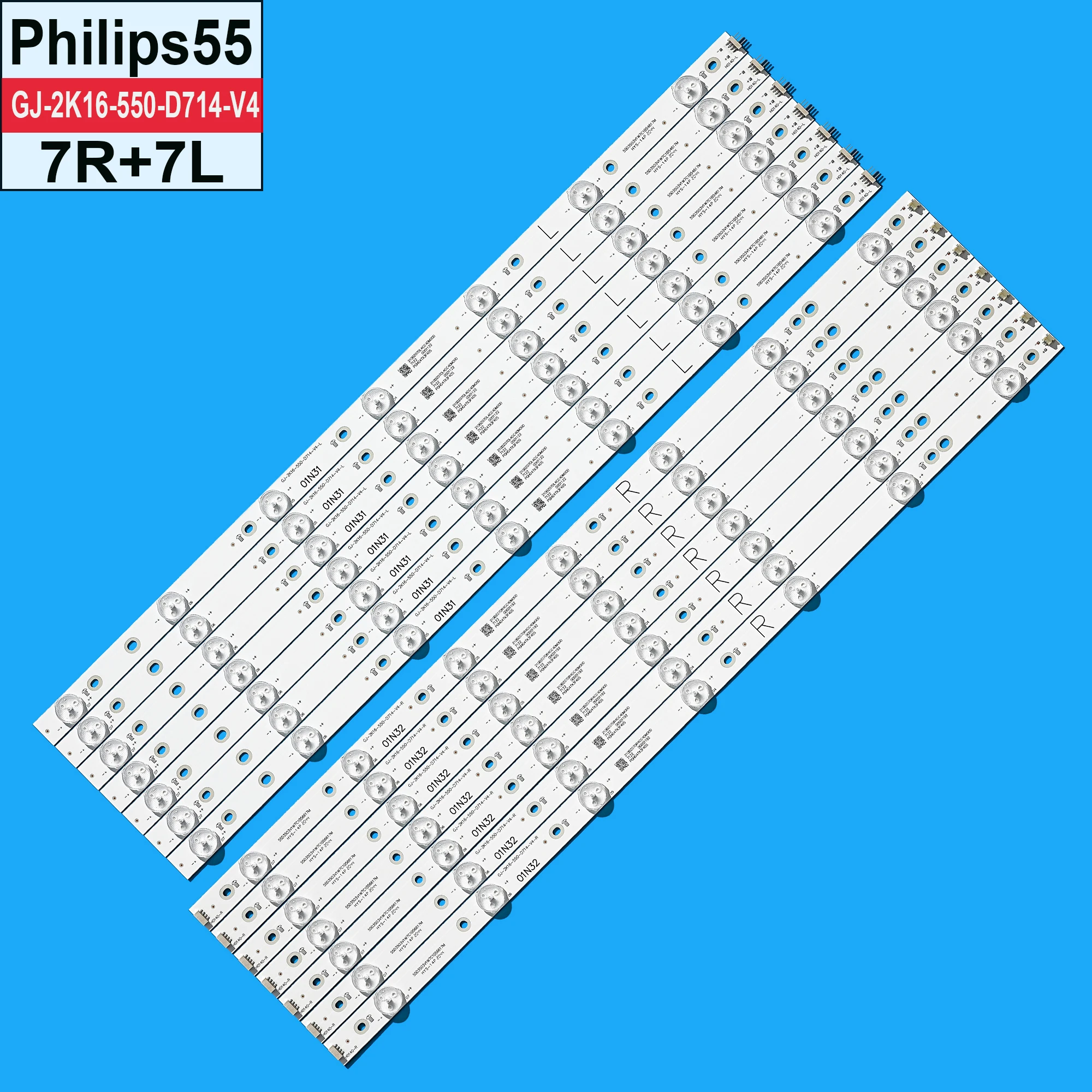 Tira de luces LED de retroiluminación, accesorio para Philips 55PUG6102 /78  55PUS6262 55PUS7272 55PUS6581 55PUS6561 55PUS6101 55PFF5701 55PUS6501  LB55072, novedad - AliExpress
