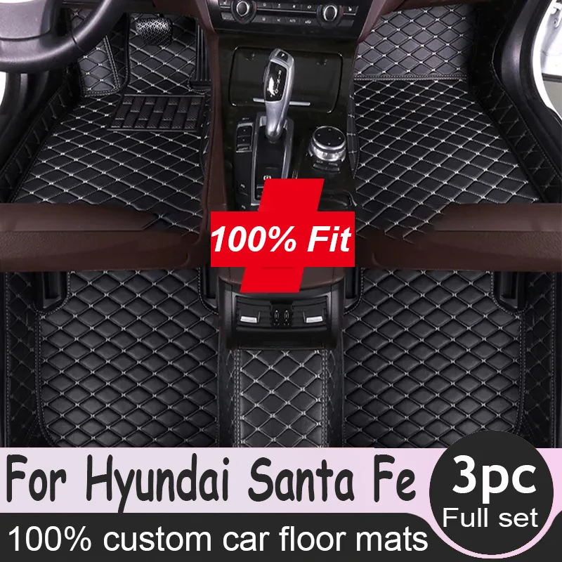 

Автомобильные коврики для Hyundai Santa Fe (FIVE SEAT) 2010 2011 2012, индивидуальные автомобильные подкладки для ног, задняя крышка