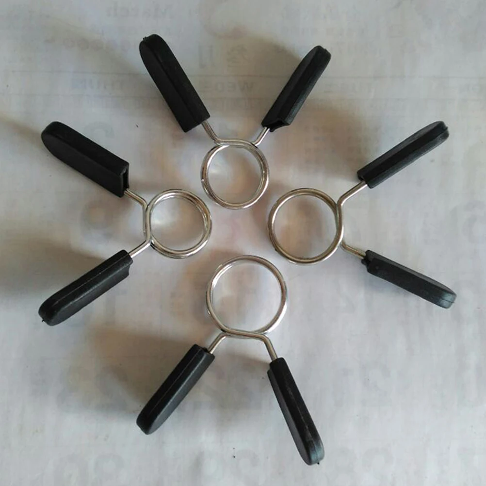 5Pcs 24mm 덤벨 바벨 클램프 스프링 클립 칼라 체육관 무게 덤벨 잠금 장치 Powerlifting Cross Fit 역도 체육관