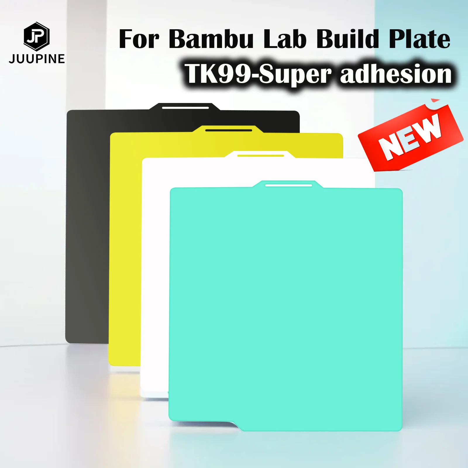 Juupine TK99 빌드 플레이트 PEI 교체, 강력한 경도, Bamblab P1S P1P 가열 베드용 X1 탄소 빌드 플레이트, 257x257mm